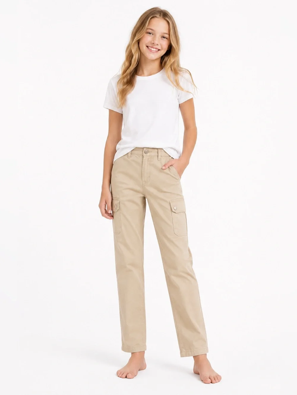 Girls Zara Khaki Pants